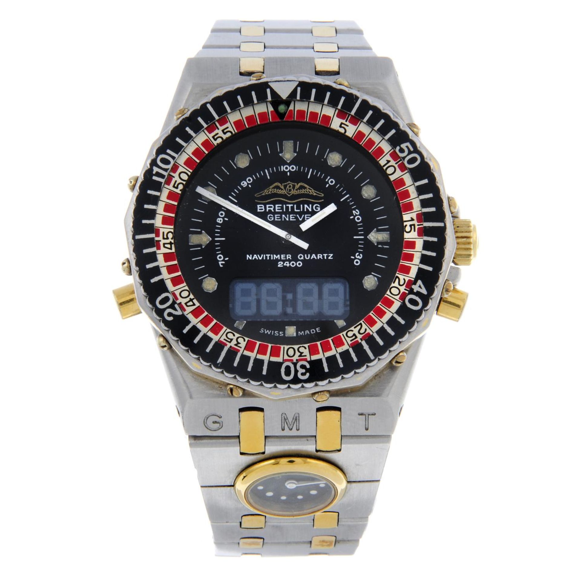 BREITLING - a gentleman's Cosmos (Navitimer 2400) bracelet watch.