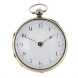 An open face pocket watch by S.