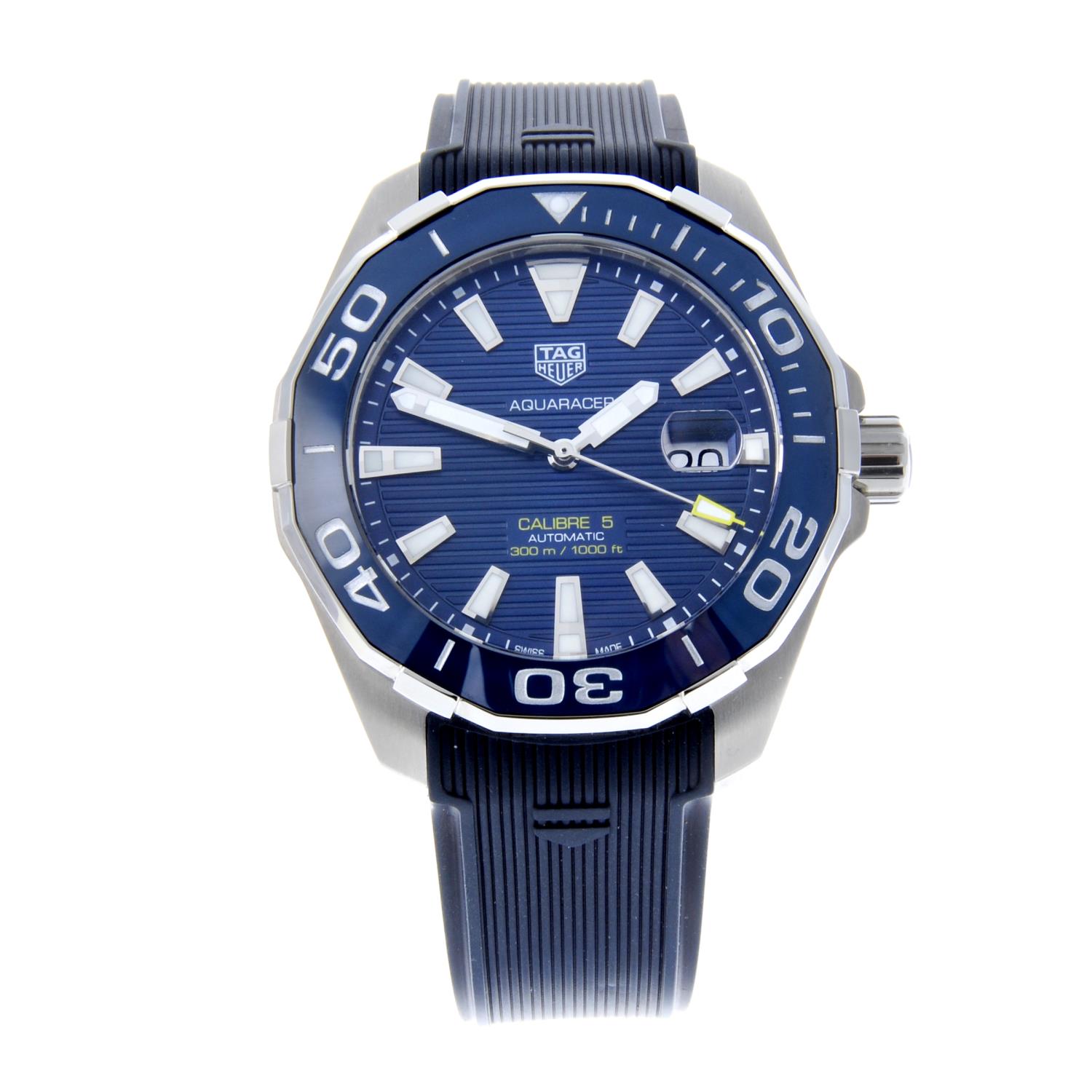 TAG HEUER - a gentleman's Aquaracer Calibre 5 wrist watch.