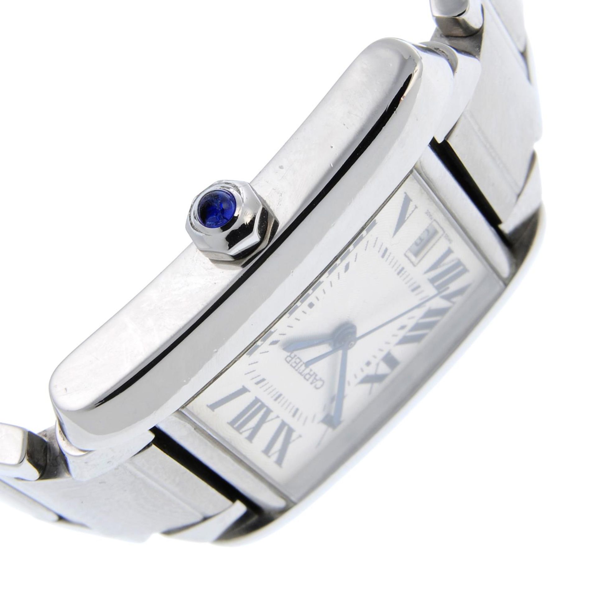 CARTIER - a gentleman's Tank Francaise bracelet watch. - Image 3 of 4