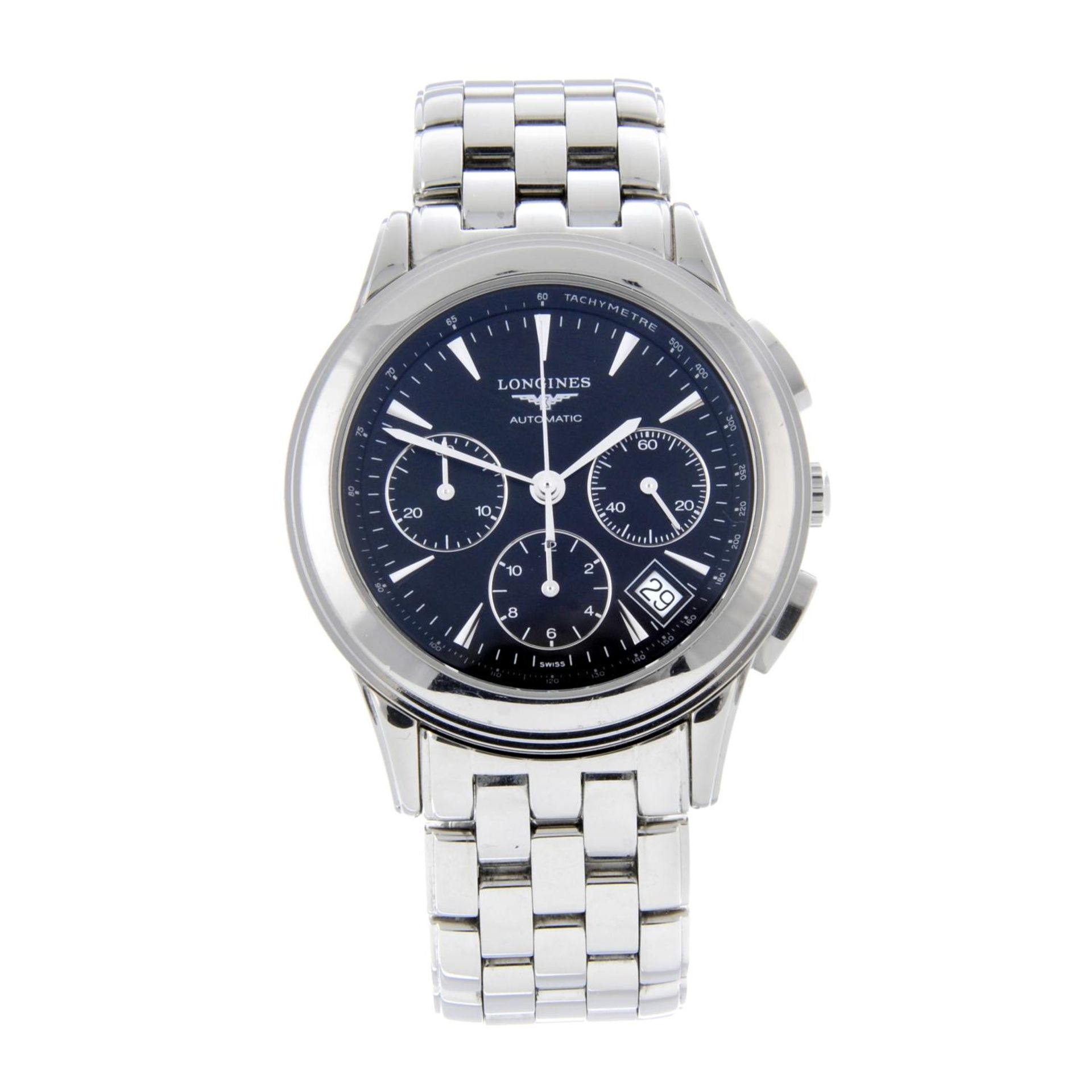 LONGINES - a gentleman's Flagship chronograph bracelet watch.