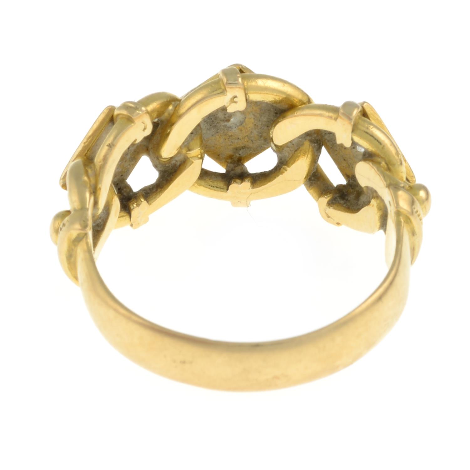 An early 20th century 18ct gold single-cut diamond ring.Hallmarks for London, 1917.Ring size M. - Image 3 of 3