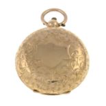 An early 20th century 9ct gold sovereign holder,