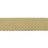 A 9ct gold brick-link bracelet.Hallmarks for 9ct gold.