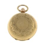 A late Victorian 9ct gold sovereign holder, open to reveal horseshoe detail.