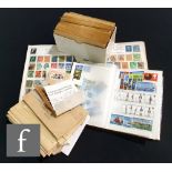 Two albums of GB stamps to include a penny black, penny reds and commemoratives, and various