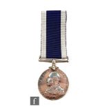 A Royal Naval Long Service and Good Conduct Medal 2nd type to 10071 W.H Mountstephens L.Sto H.M.S