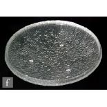 Tapio Wirkkala - Iittala - A post war Ultima Thule glass bowl of shallow circular form relief