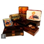 Various - A collection of assorted early to mid 20th Century tins to include Huntley and Palmers,