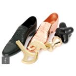 Tom Dixon - Eclectic - A collection of items to include two brogue cast shoes, black and copper