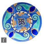 Clarice Cliff - Inspiration Persian - A dish form wall plaque circa 1929, hand painted with a radial