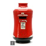 Julie Ann Bowen - Moorcroft Pottery - A Collectors Club vase in the Pillar Postbox pattern, modelled