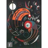After Wassily Wassilyevich Kandinsky - 'Comets', lithograph, probably published by Verve magazine,