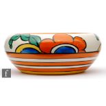 Clarice Cliff - Latona Daisy - A shape 55 bowl circa 1930, hand painted with a band of stylised