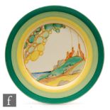 Clarice Cliff - Secrets - A circular sideplate circa 1933, hand painted with a stylised tree and