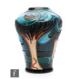Rachel Bishop - Moorcroft Pottery - A small Trial vase decorated in the Moonlight Sonata pattern,