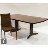 Martin Hall for Gordon Russell Furniture - A Marwood Range Rio rosewood extending dining table of