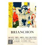 A lithographic exhibition poster for Maurice Brianchon at Musee Des Arts Decoratifs, Paris, 1951,