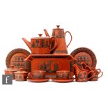 Robert 'Scottie' Wilson - Royal Worcester - A collection of assorted wares comprising a teapot,