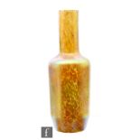 Kralik - A Papillon vase of bottle form with a golden iridescent finish, height 24cm.