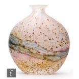 Peter Layton - London Glassblowing - A later 20th Century studio glass vase of compressed ovoid form