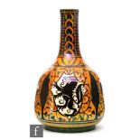 Attributed to Gordon Forsyth - Pilkingtons - An early 20th Century bottle vase decorated with