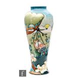 Nicola Slaney - Moorcroft Pottery - A vase of footed form decorated in the Rock A Bye Baby