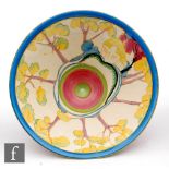 Clarice Cliff - Tropic - A large shape 383 conical bowl circa 1934, hand painted with a stylised