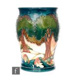 Emma Bossons - Moorcroft Pottery - A Design Trial vase decorated in the Evening Sky pattern,