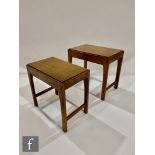 Stanley Webb Davies (1894-1978) - Lakes School - A pair of oak nesting occasional tables of