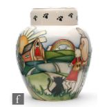 Nicola Slaney - Moorcroft Pottery - A ginger jar and cover decorated in the Daddy Won't Buy Me A Bow