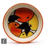 Clarice Cliff - Oranges & Lemons - A circular pin dish circa 1935, hand painted with fruit and