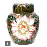 Debbie Hancock - Moorcroft Pottery - A ginger jar and cover decorated the Gustavia pattern,