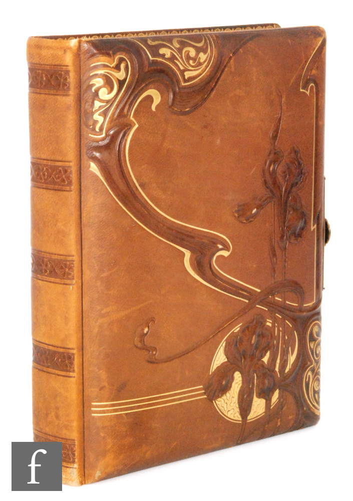 Unknown - A late 19th Century Continental photograph album, the cover in the Art Nouveau taste,