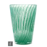 A. D. Copier - Leerdam - A 1930s Unica Ariel glass vase of flared cylindrical form, cased in clear