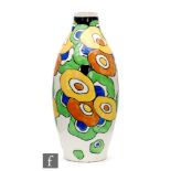 Charles Catteau - Boch Freres - A 1930s Keramis vase of swollen form decorated with hand painted