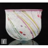 Elizabeth and Michael Harris - Isle of Wight - A Kyoto glass vase of sleeve form with applied pink