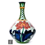 Charlotte Rhead - Bursley Ware - An early 20th Century vase of globe and shaft form decorated in the