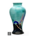 Clarice Cliff - Inspiration Caprice - A shape 14 Mei Ping vase circa 1930, hand painted with a