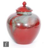A Royal Doulton Archives Burslem Artwares Canton Ginger Jar (BA10), the bulbous base and domed cover