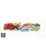 A collection of assorted unboxed and playworn Dinky diecast models, to include a Studebaker Esso