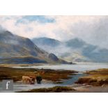 HENRY HADFIELD CUBLEY (1858-1934) - The Head of Loch Long, oil on board, signed, inscribed on