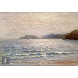 ALICE KING (1860-1943) - 'Saundersfoot near Tenby', oil on board, signed, inscribed on label