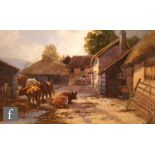 TOM ROWDEN (1842-1926) - Haywood Farm, watercolour, signed, framed, 27cm x 42cm, frame size 53cm x