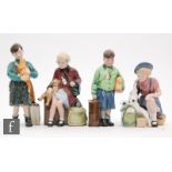 A set of four Royal Doulton The Evacuees figures comprising The Girl Evacuee HN3203, Welcome Home