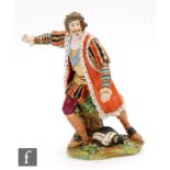 A late 18th to early 19th Century Derby porcelain figure modelled as Edmund Kean as Richard III,