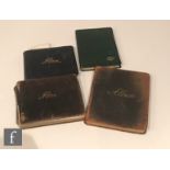 Five early 20th Century autograph books with signatures, poems and illustrations (5)