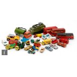 A small collection of assorted diecast models, comprising mostly Matchbox and Dinky, to include