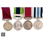 An India General Service Medal with Afghanistan N.W.F 1919 bar to 3223 Sepoy Sukh Ram 41. Dogras, an