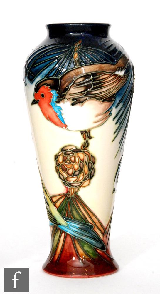 A Moorcroft Pottery vase decorated in the Ingleswood pattern designed by Philip Gibson, impressed